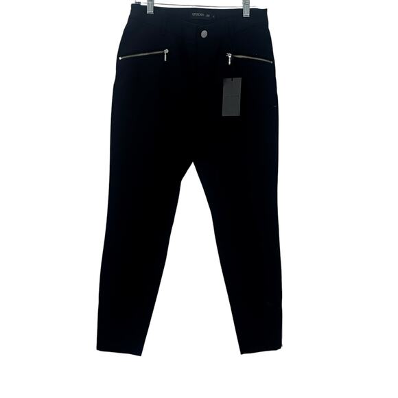 STOCKH LM Trousers Tina Pant Skinny Leg Pull On Casual Black Size 38 / 8 NWT - Picture 5 of 13